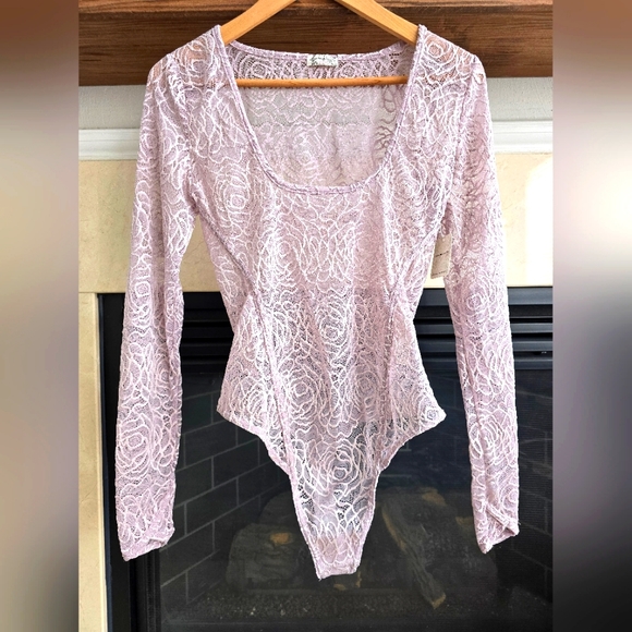 NWT Free People Lace Bodysuit - Picture 1 of 7